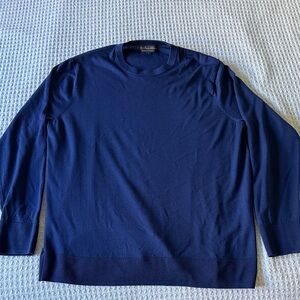 Brooks Brothers Men's Navy Merino Crewneck Sweater
